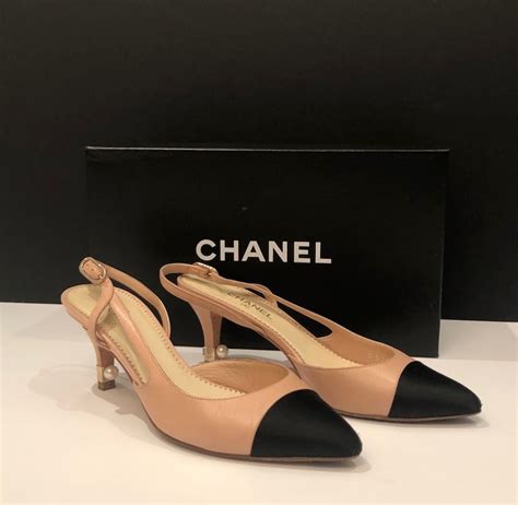 sling shoes chanel|chanel high heels shoes.